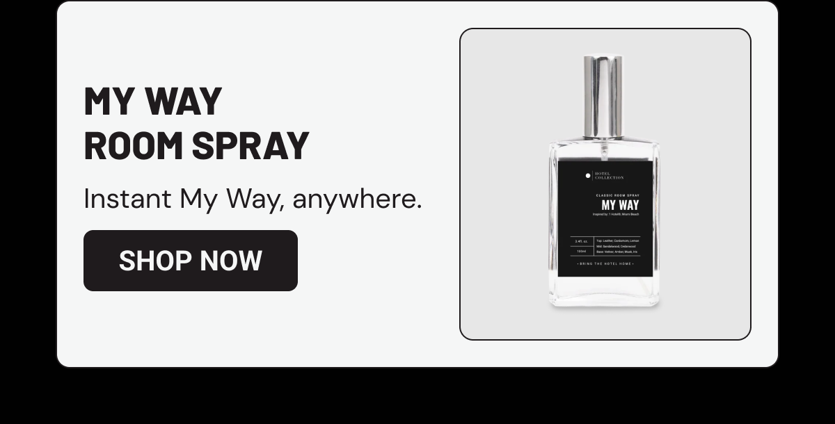 My Way Room Spray card