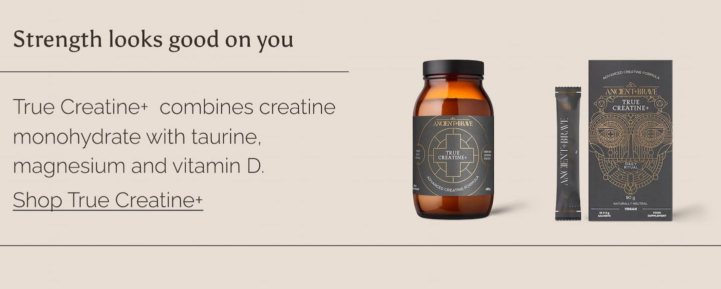 True Creatine+  combines creatine monohydrate with taurine, magnesium and vitamin D to support physical performance, cognitive function and your strongest future self. Shop True Creatine+