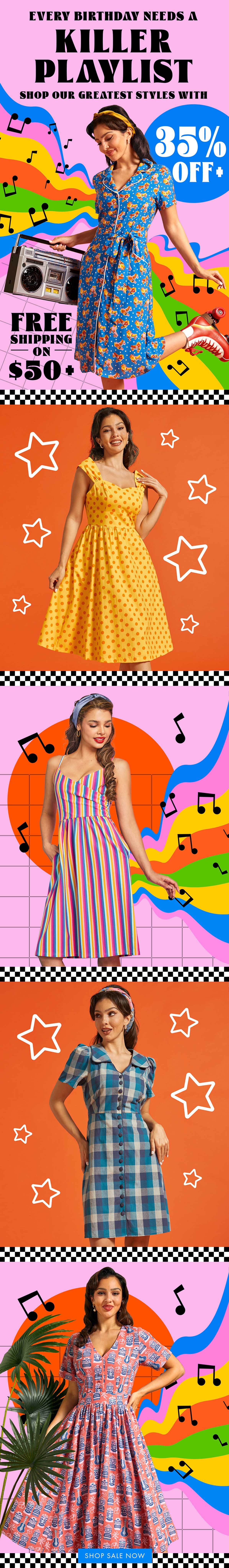 35% off + Free shipping on $50+