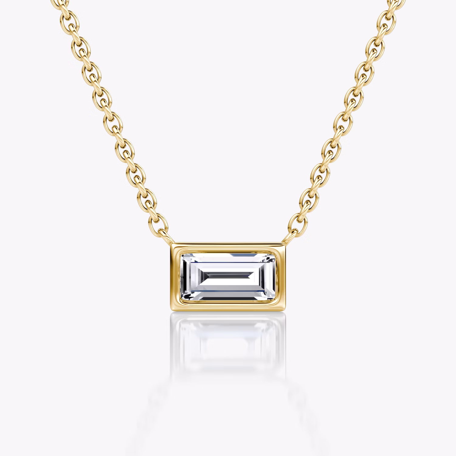 Bezel Solitaire Necklace