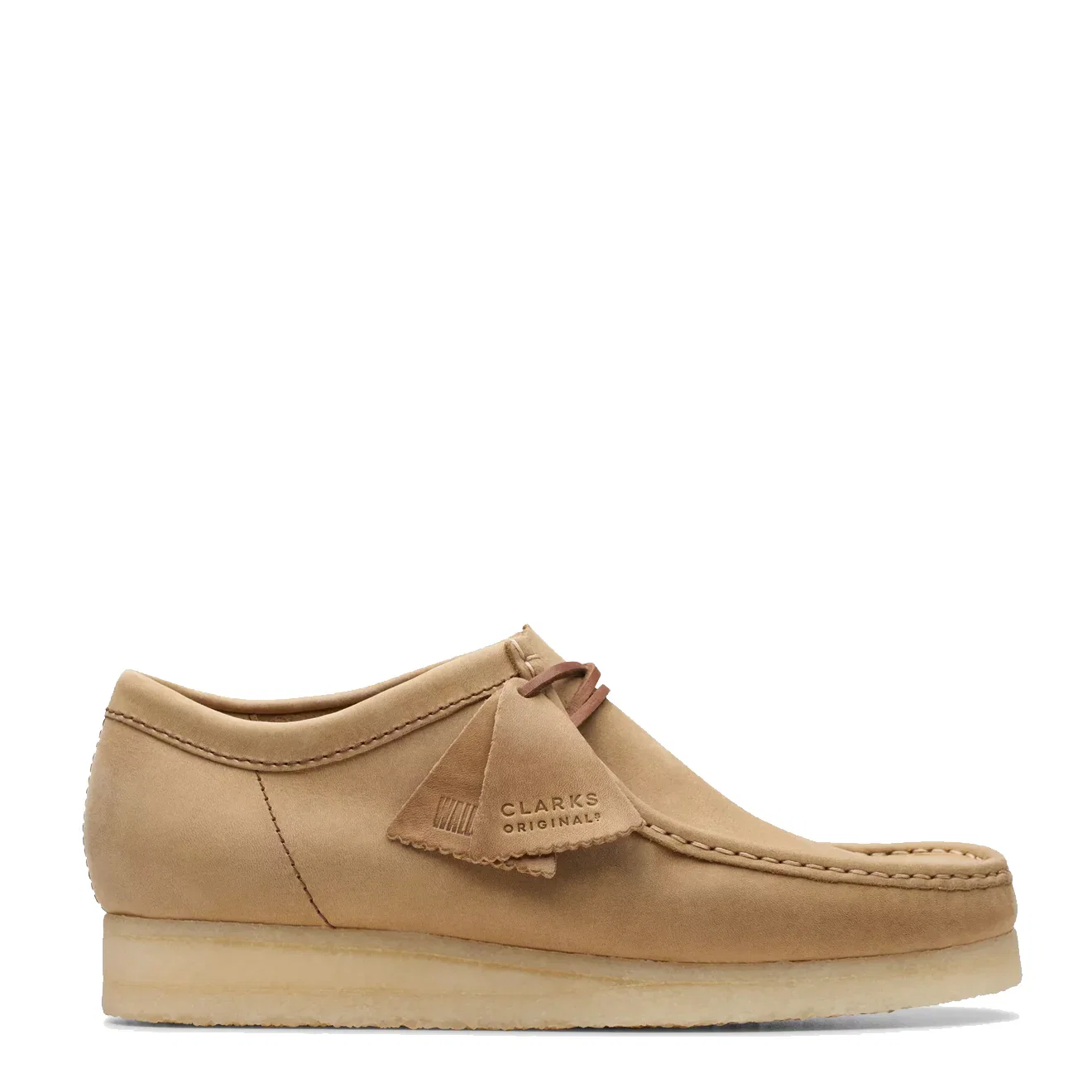 Image of Clarks Originals Wallabee Shoes Brown Leather