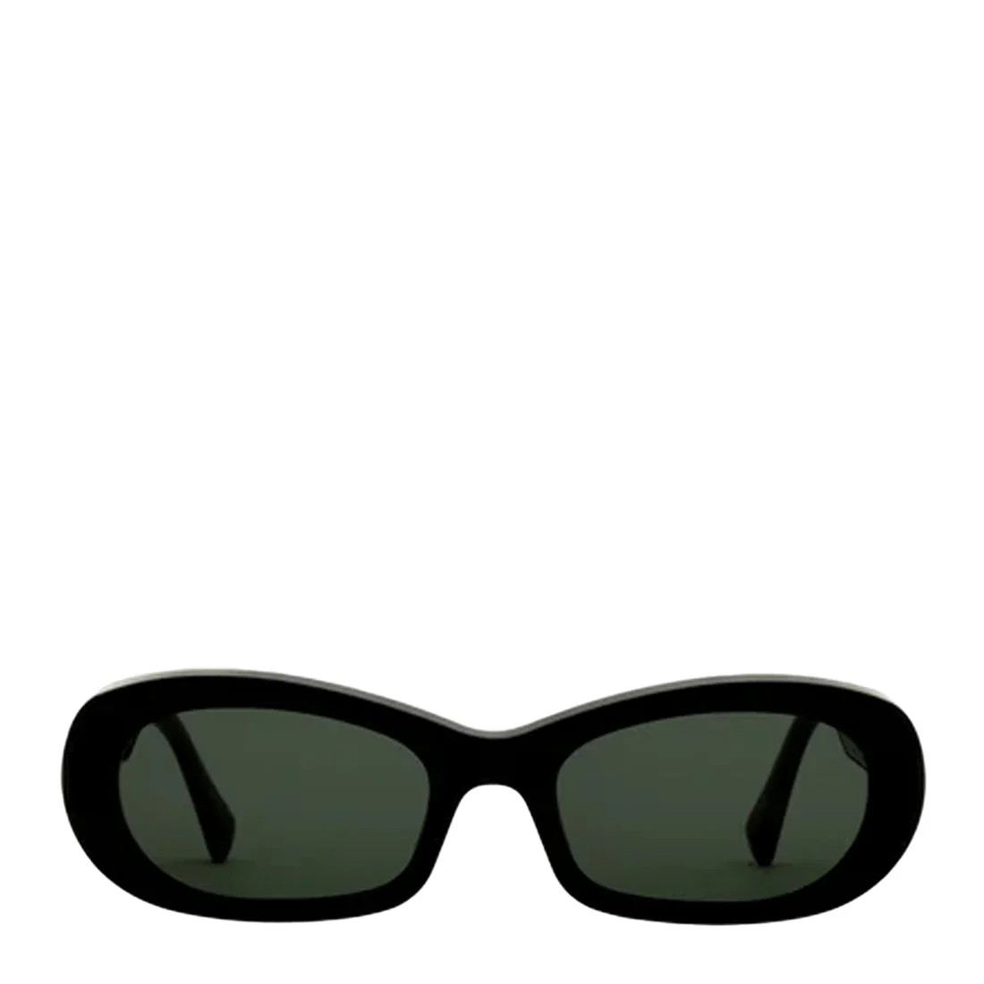 Image of Monokel Eyewear Belle Sunglasses Black / Green Lens