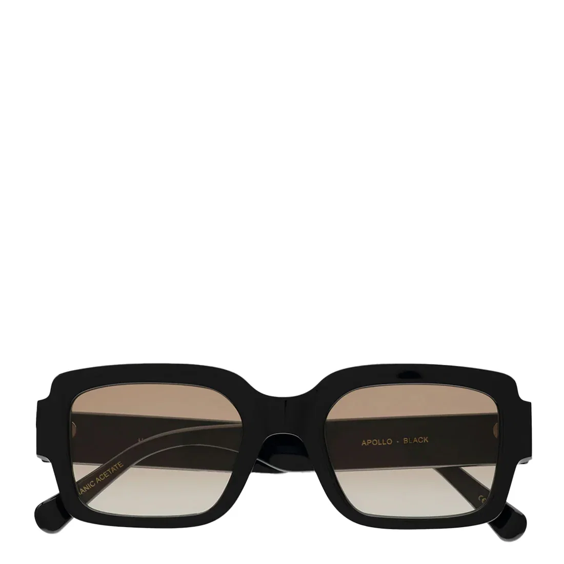 Image of Monokel Eyewear Apollo Sunglasses Black / Brown Gradient Lens