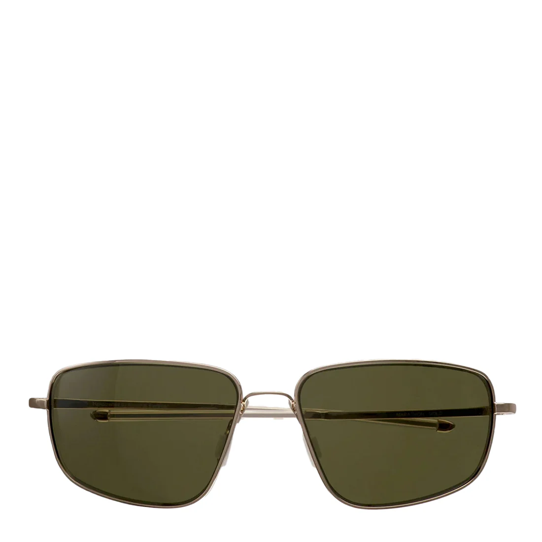 Image of Monokel Eyewear Marathon Sunglasses Gold / Green Polarised Lens