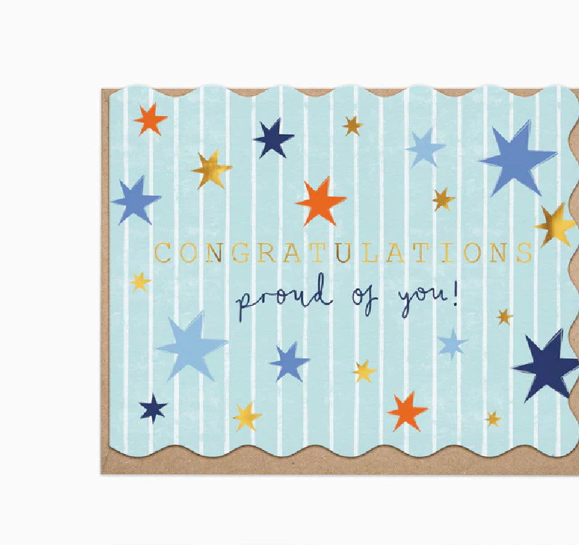 STARS & STRIPES CONGRATULATIONS CARD