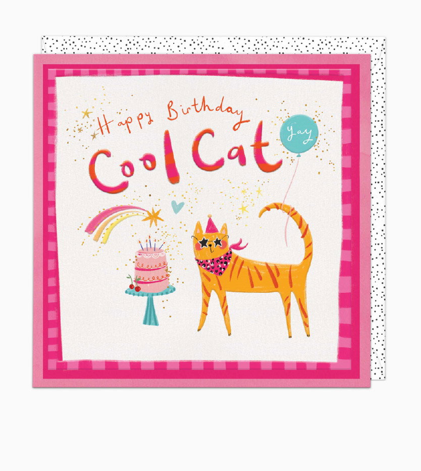 COOL CAT BIRTHDAY CARD