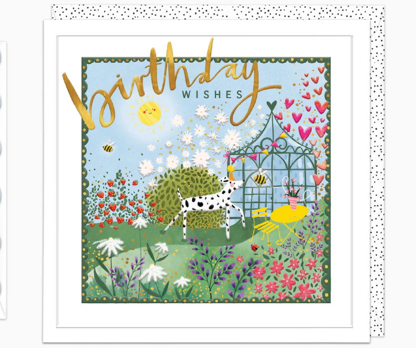 STRAWBERRY GARDEN BIRTHDAY CARD