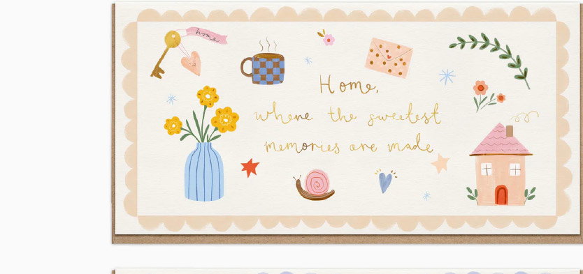 SWEETEST MEMORIES NEW HOME CARD