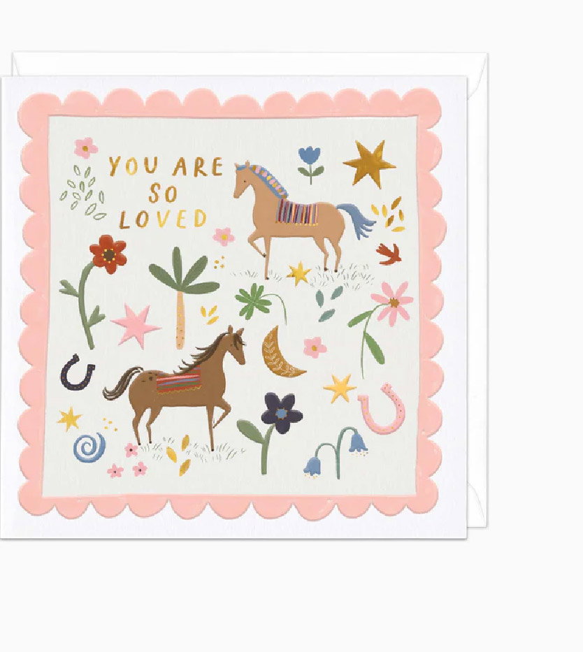 PONY POSEY SO LOVED CARD