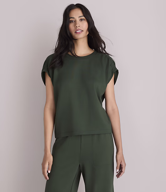 Lou & Grey Scubasoft Cinched Shoulder Tee