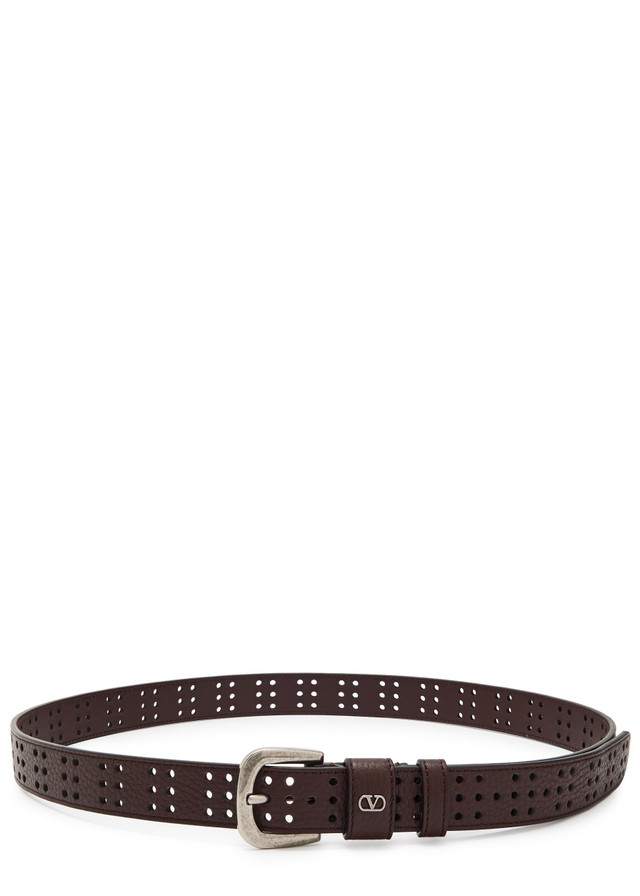 VALENTINO GARAVANI Perforated leather belt