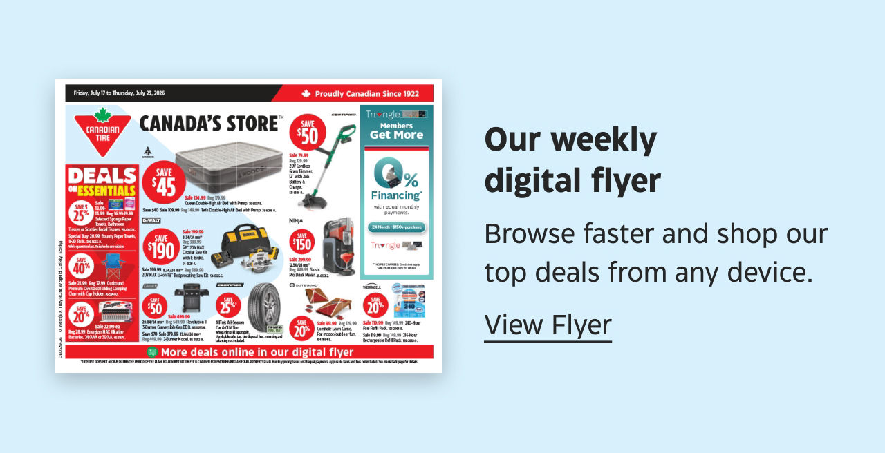 Our weekly digital flyer. Browse faster and shop our top deals from any device. View Flyer.