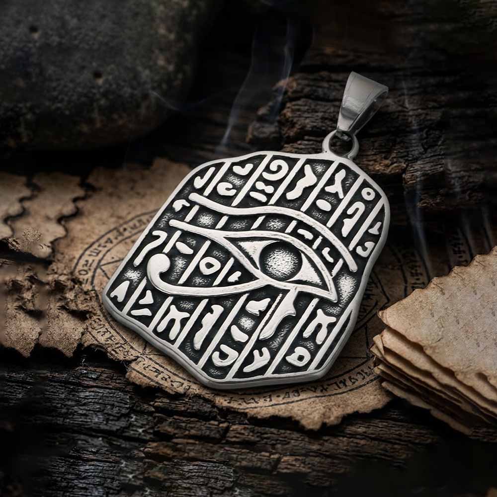 Image of Ancient Egyptian Eye of Horus Stainless Steel Pendant