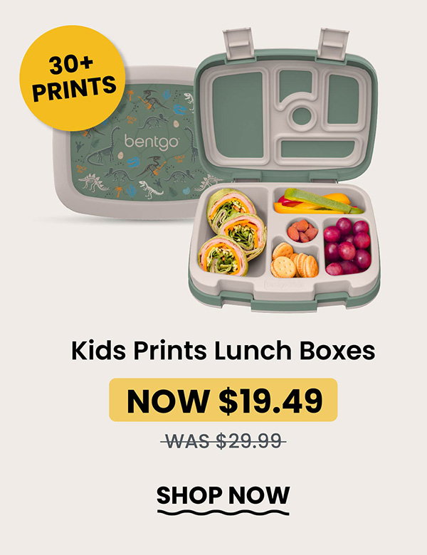 30+ Prints | Kids Prints Lunch Boxes - Now $19.49, Was $29.99 | Shop Now