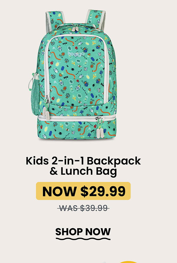 Kids 2-in-1 Backpack & Lunch Bag - Now $29.99, Was $39.99 - Shop Now
