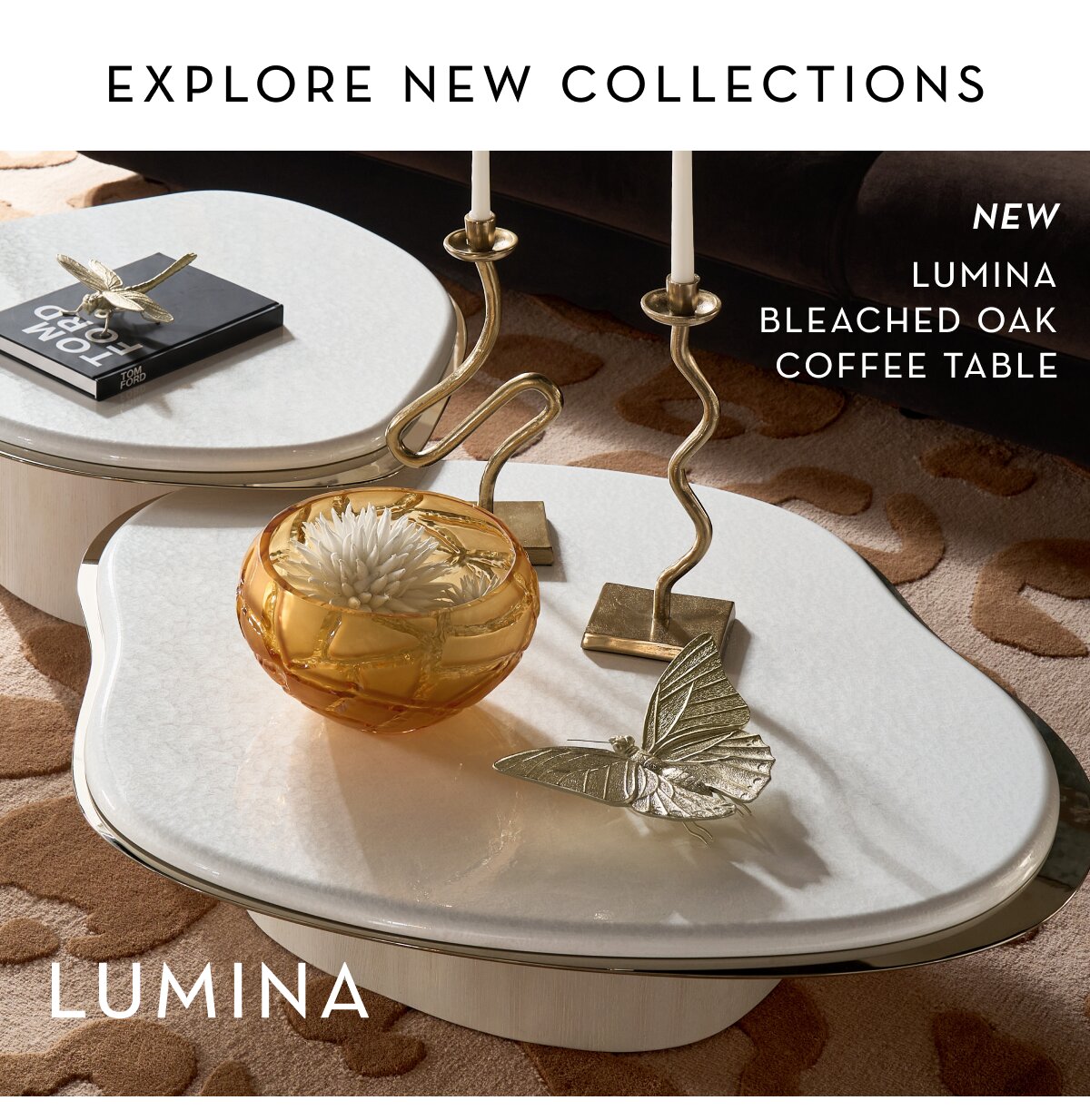 Lumina Bleached Oak Coffee Table