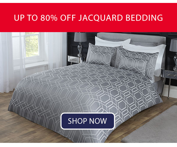 Up to 80% off Jacquard Bedding