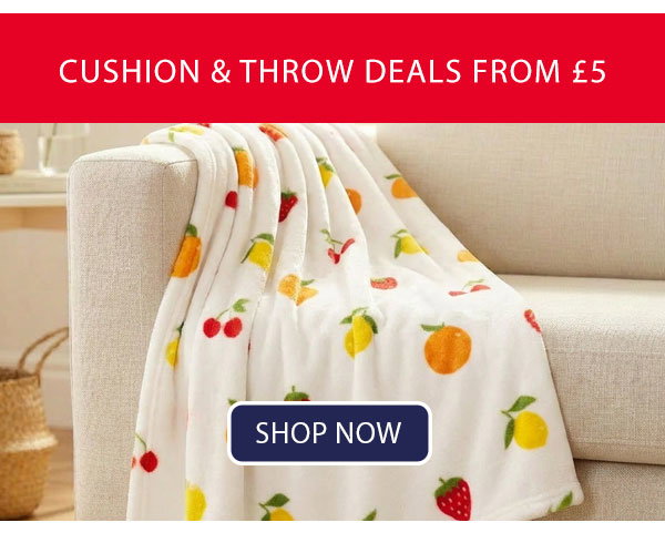 Cushions & Throws from £5