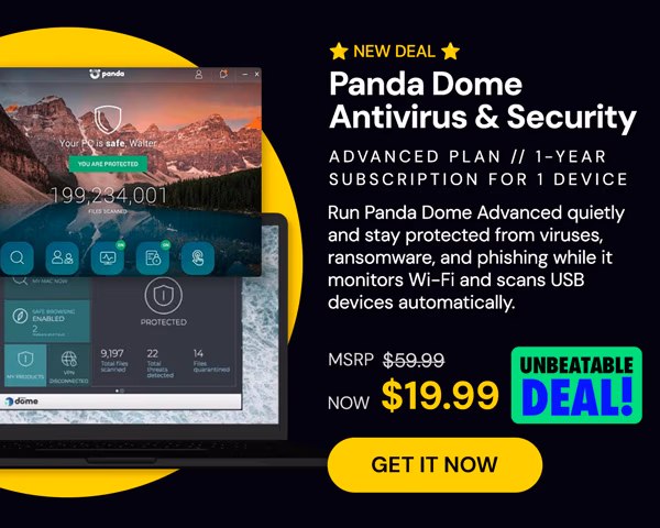 Panda Dome Antivirus & Security - Advanced Plan (1 Device): 1-Year Subscription