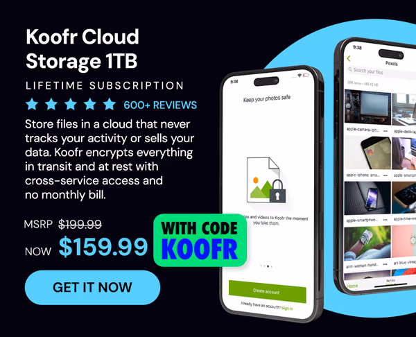 Koofr Cloud Storage: Lifetime Subscription (1TB)