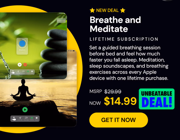 Breathe and Meditate Lifetime Subscription