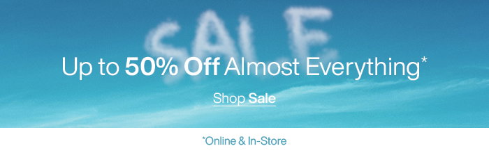 End of Season Sale: Up to 50% Off