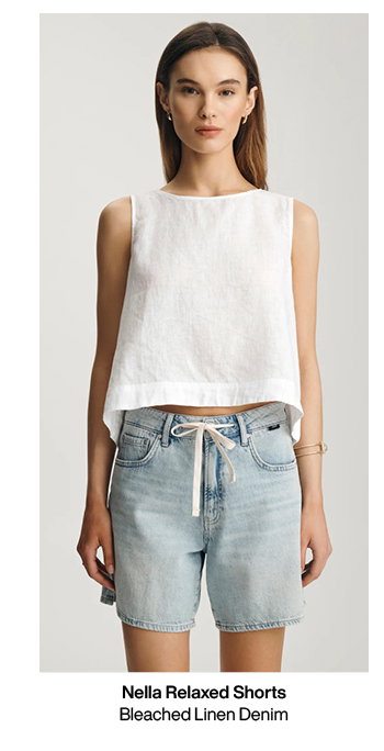 Nella Bleached Linen Denim
