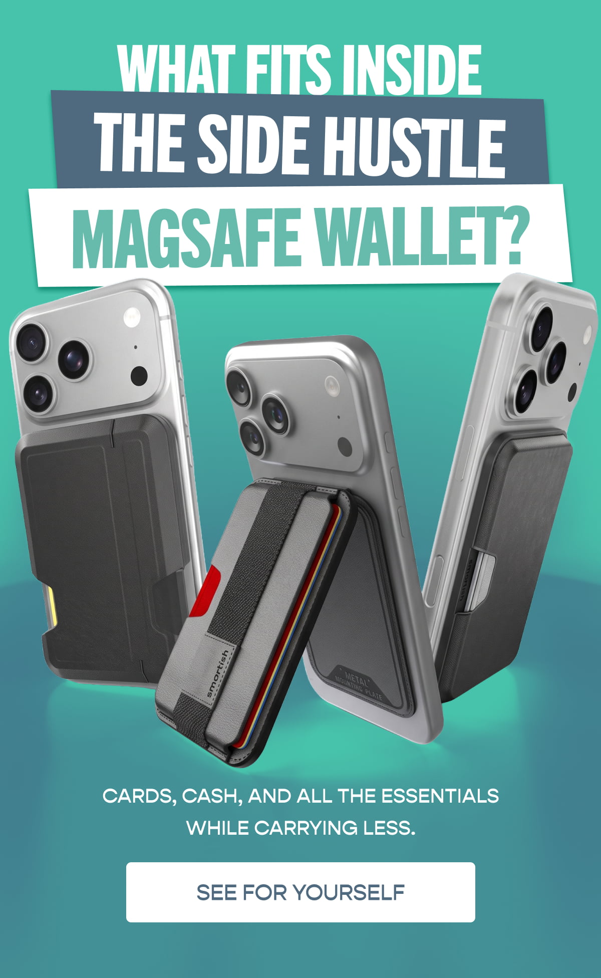 What Fits Inside The Side Hustle Magsafe Wallet?