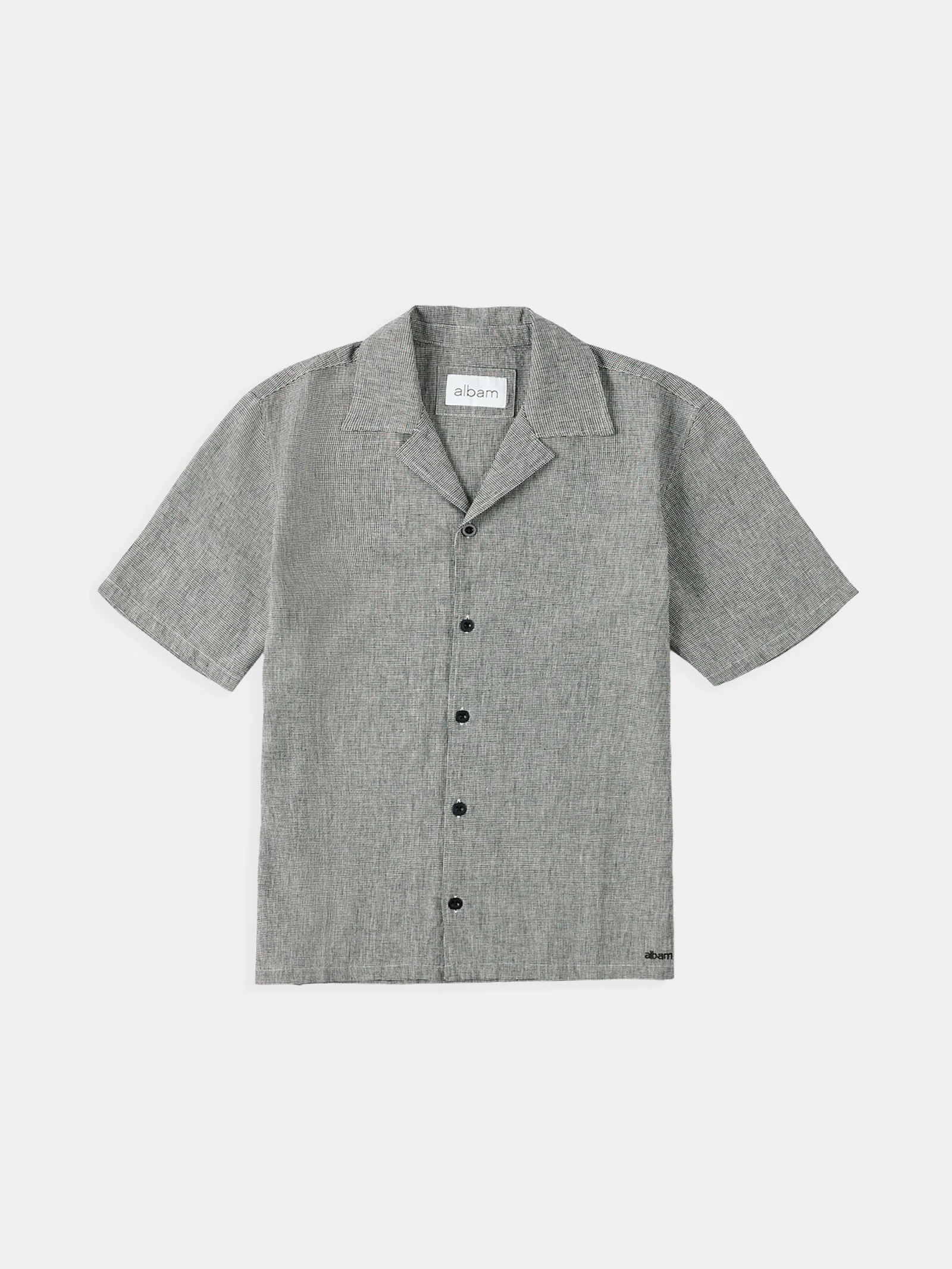 Image of Houndstooth Fenton Shirt in Black & Ecru