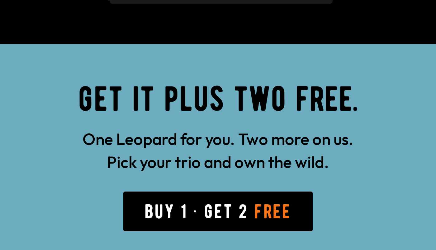 Promotion: Get it plus two free. Buy 1, Get 2 Free button.