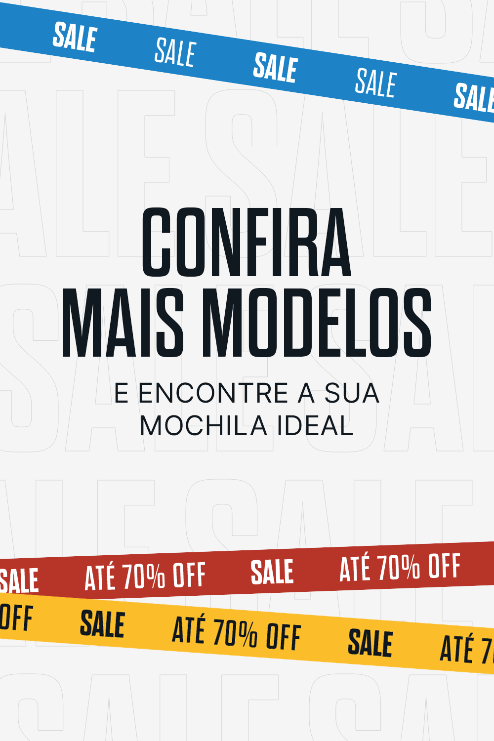 Confira mais modelos e encontre a sua mochila ideal | Até 70% OFF