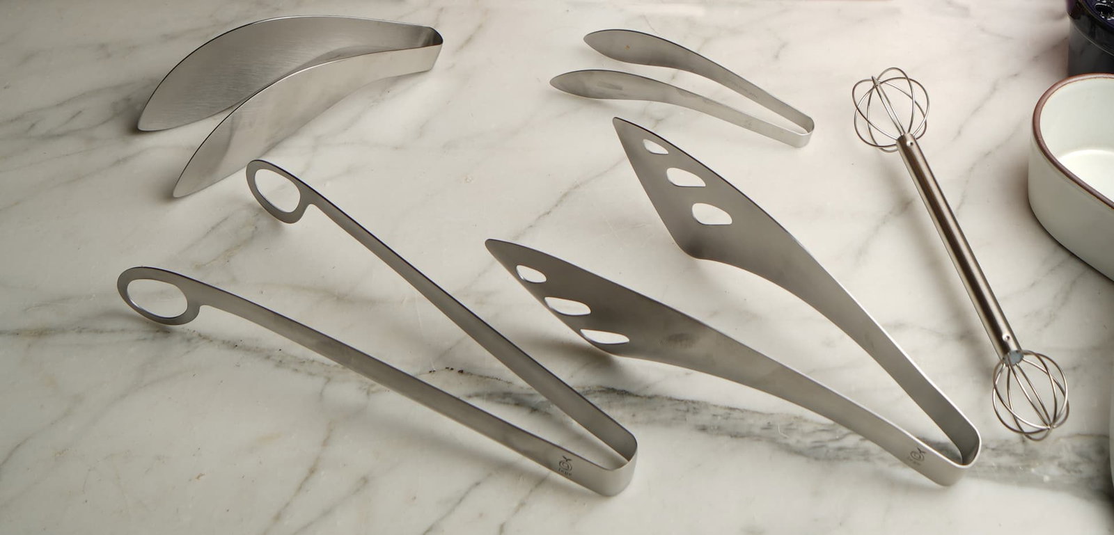AUX tongs and miso whisk