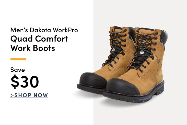 Men's Dakota WorkPro Quad Comfort Work Boots Save $30