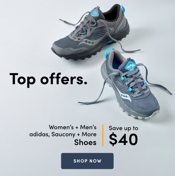 Women's + Men's adidas + Saucony Shoes Save up to $40