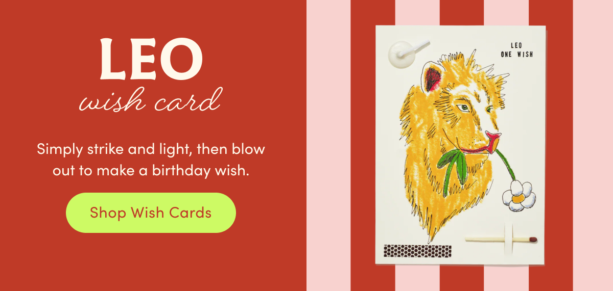Leo Zodiac Wish Card