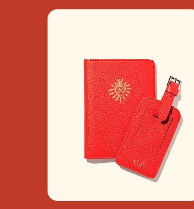 Personalised Luggage Tag in Orange