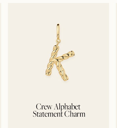 Crew Alphabet Statement Charm