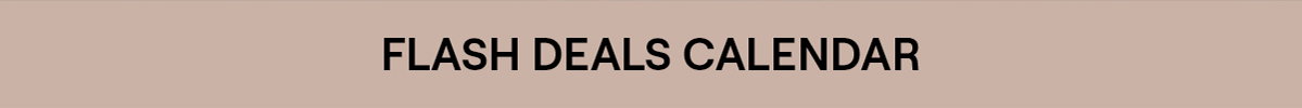 flash deals calendar