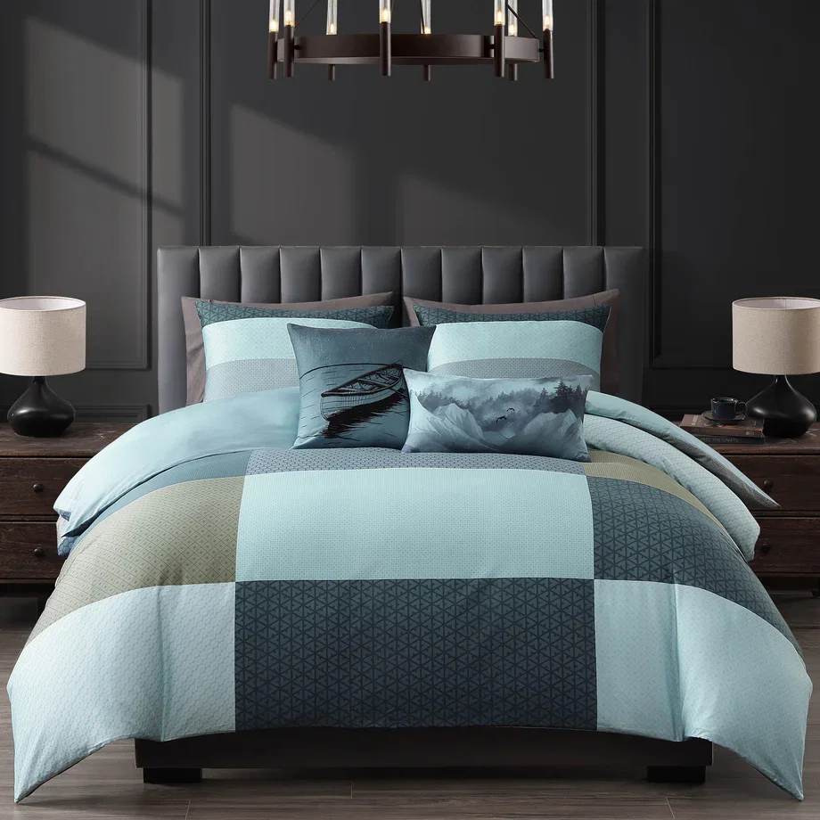 Bebejan Nature Blues 5 Piece Reversible Comforter Set