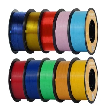 KINGROON PETG 3D Printer Filament 1.75mm Mix Color High Strength Easy to Print Eco-Friendly No Bubbles Smooth Printing High Precision