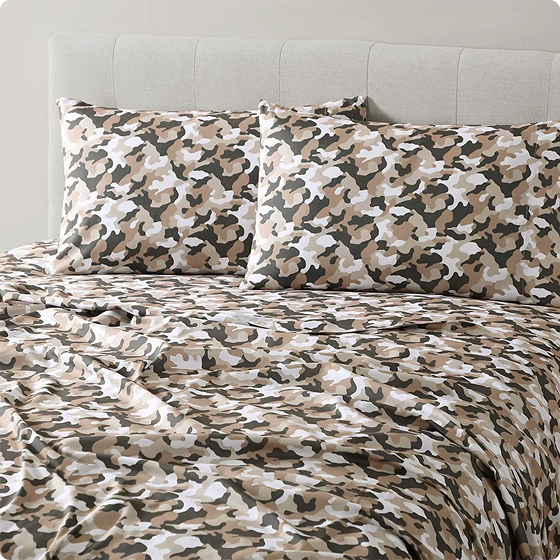 Shop Graphite Gray Camouflage Sheet Sets