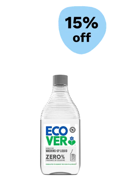 15% off Ecover Zero Washing-Up Liquid