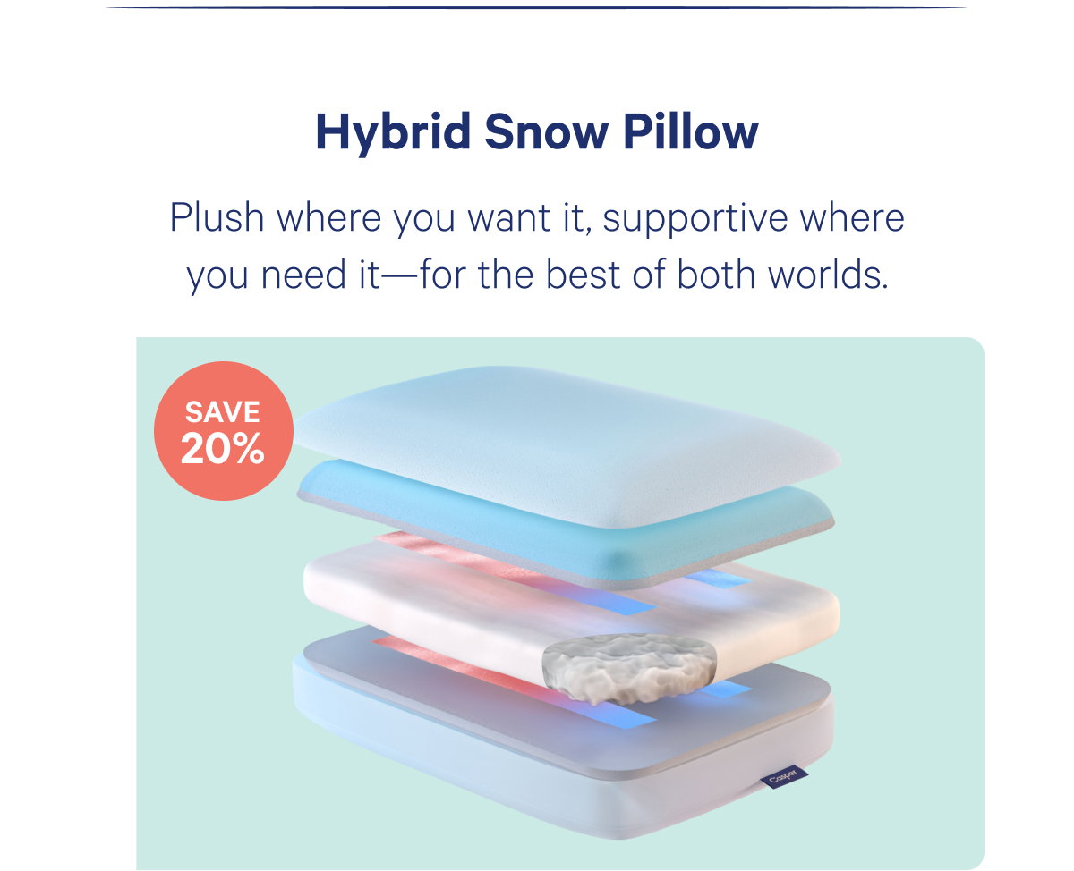 hybrid snow pillow