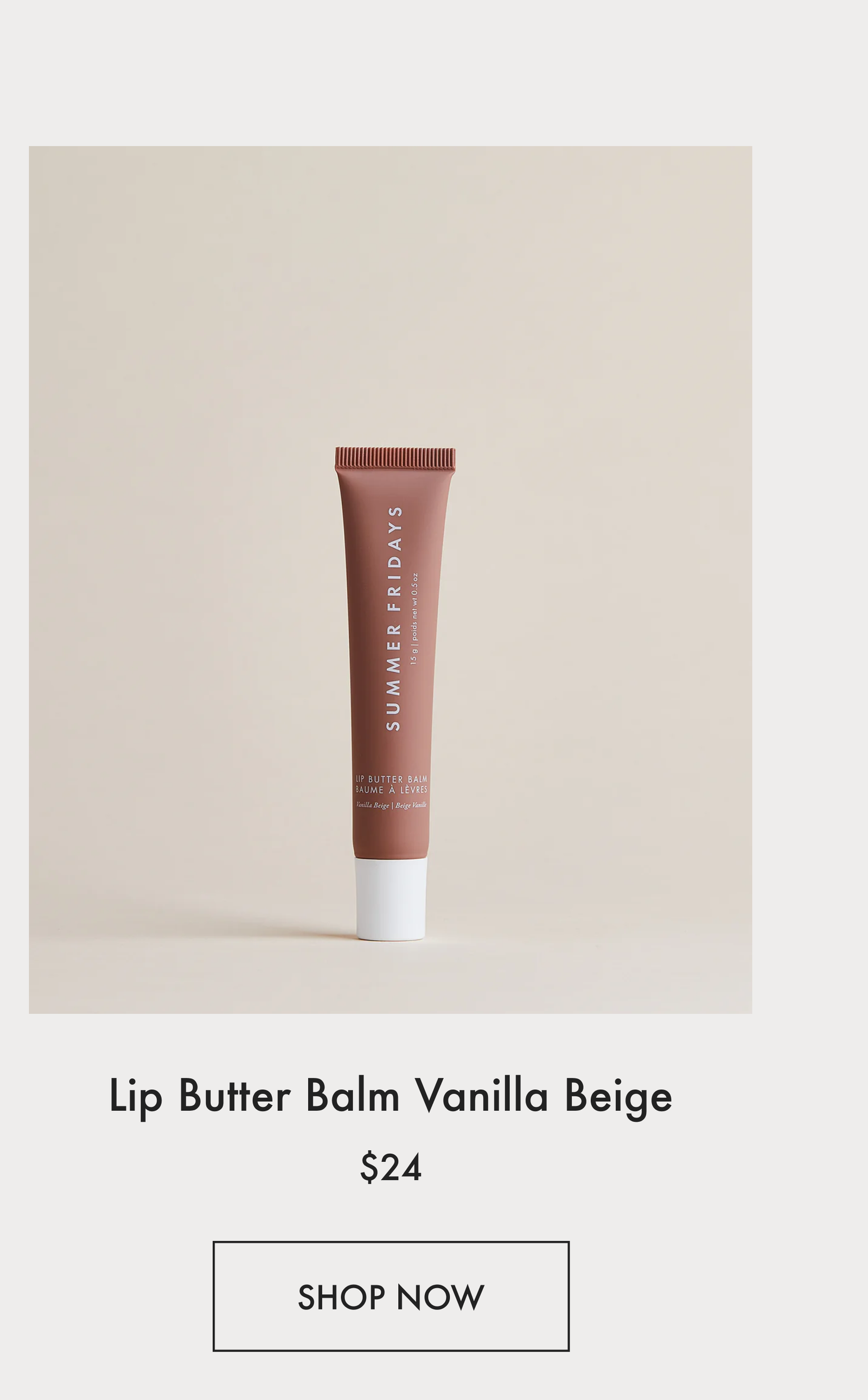 Lip Butter Balm Vanilla Beige