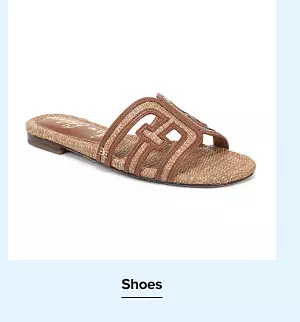 A sandal. Shoes.