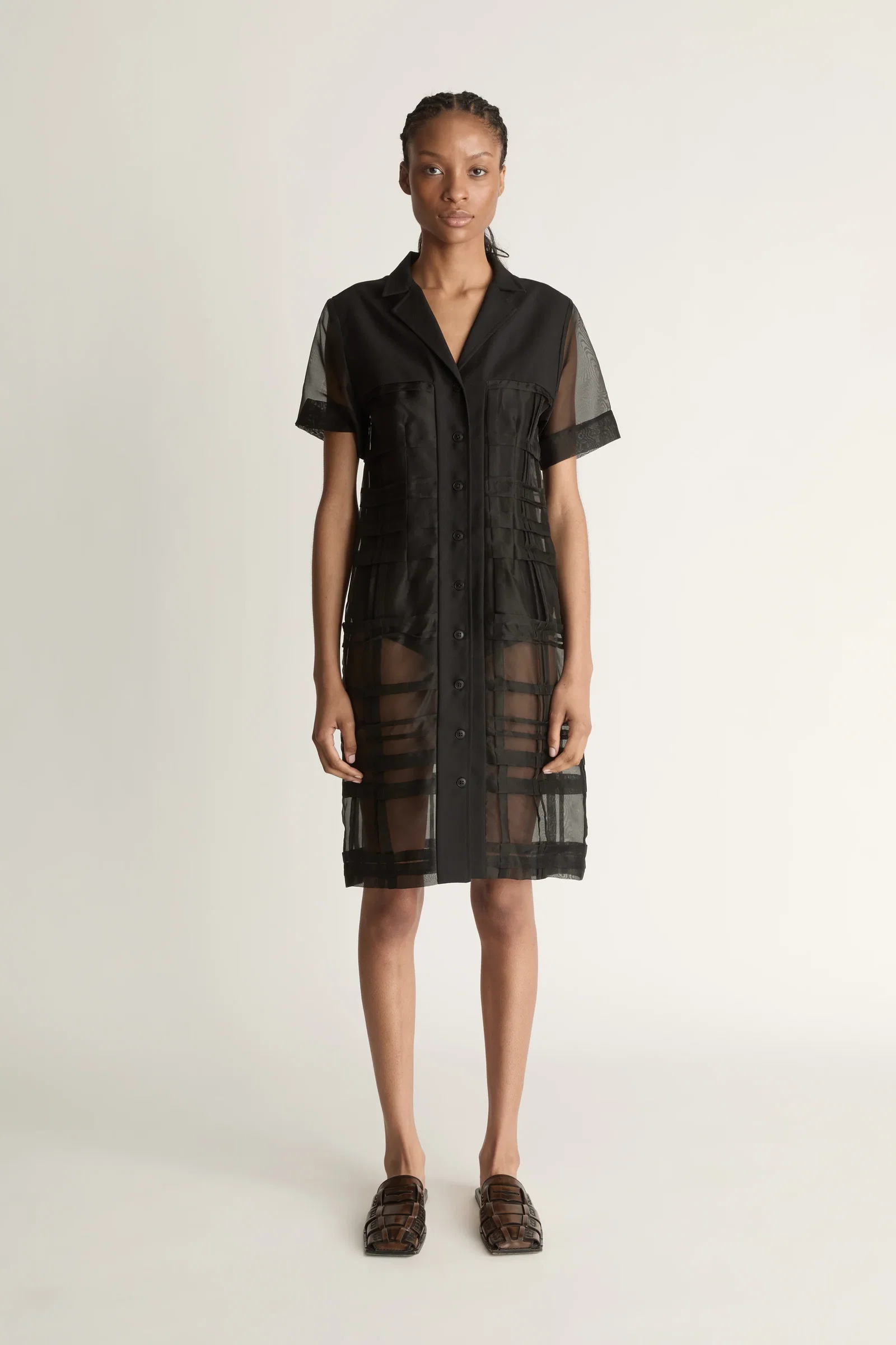 Image of Innes Organza Shirt Dress