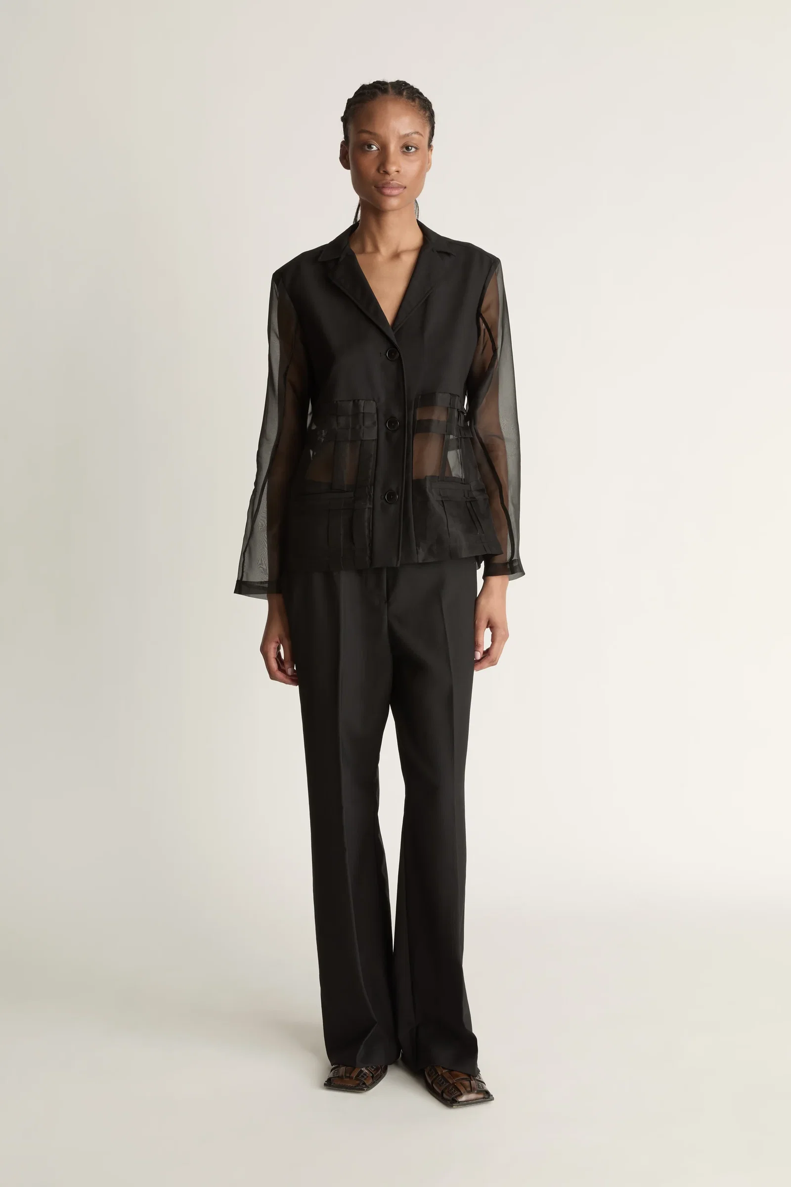 Image of Innes Organza Spliced Shirt