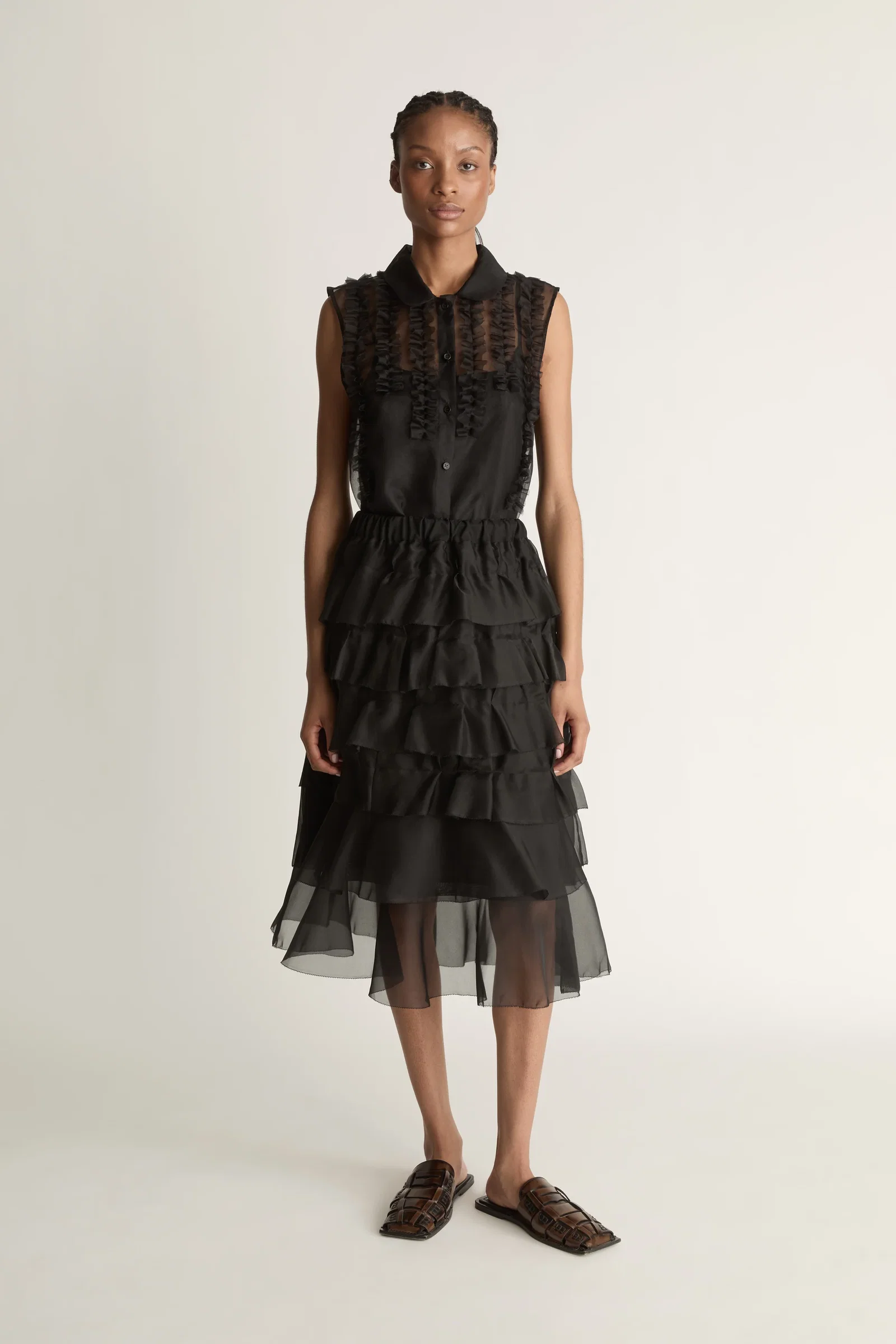 Image of Innes Organza Ruffle Skirt