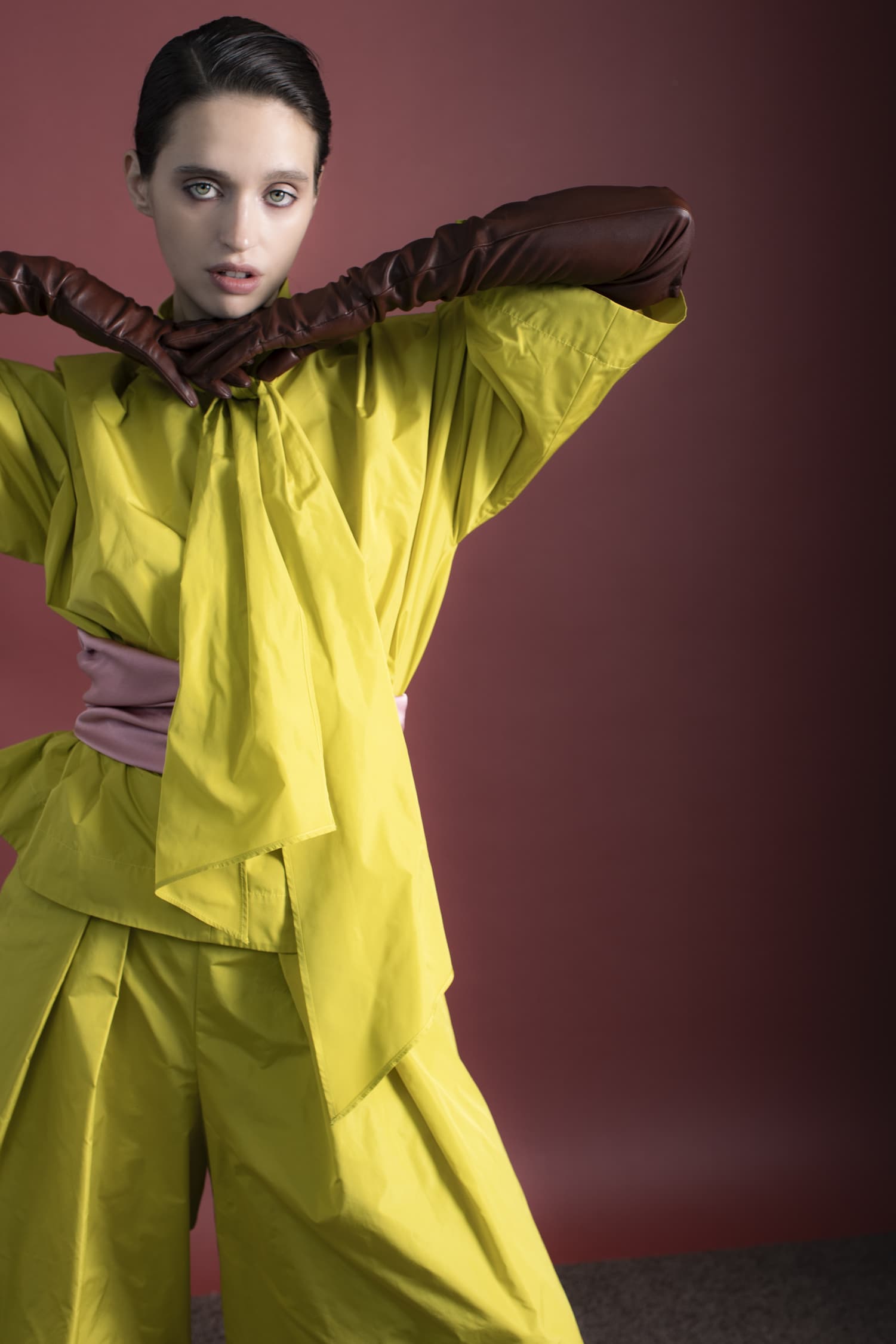 TIMO Yellow jupe-culotte