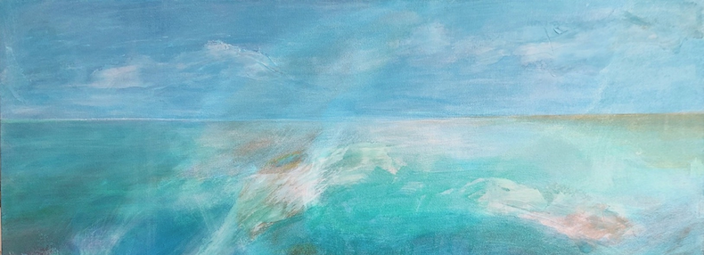 Water abstract painting